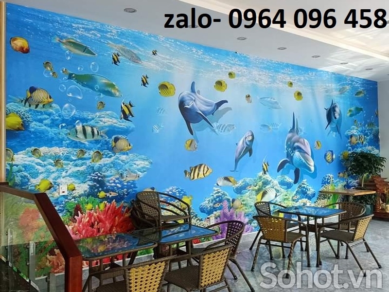 Tranh gạch men 3d ốp bể bơi - 654CVB