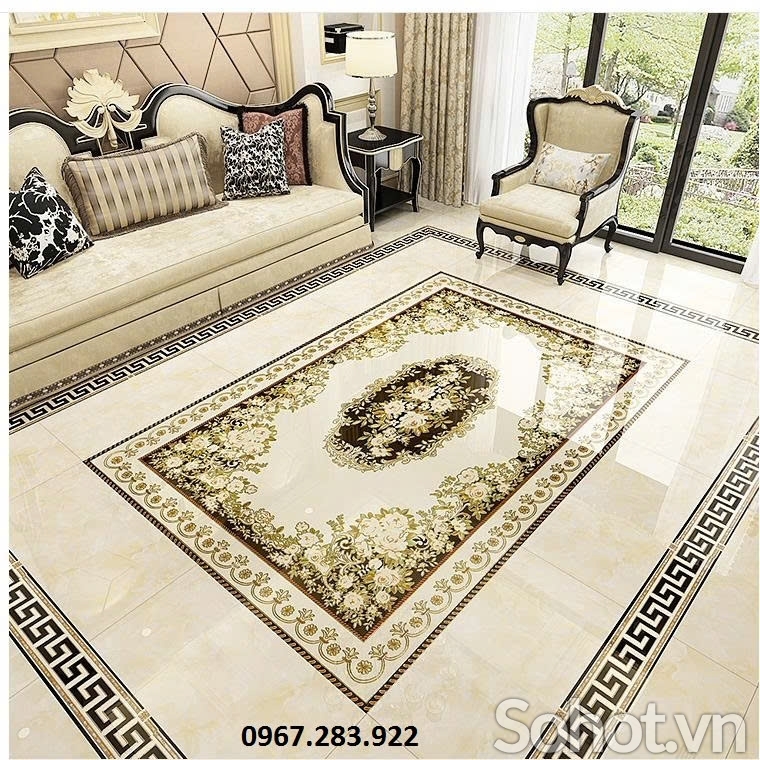 Thảm gạch sàn cao cấp đẹp 3d