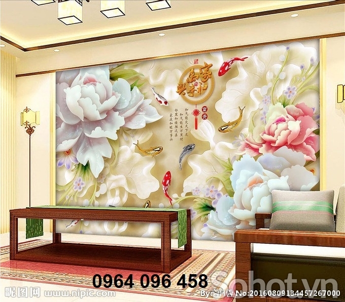 Tranh gạch 3d trang trí phòng khách mẫu mới - GXC33