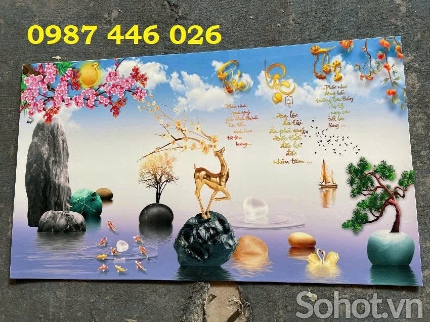 Gạch ốp tường, tranh trang trí 3d