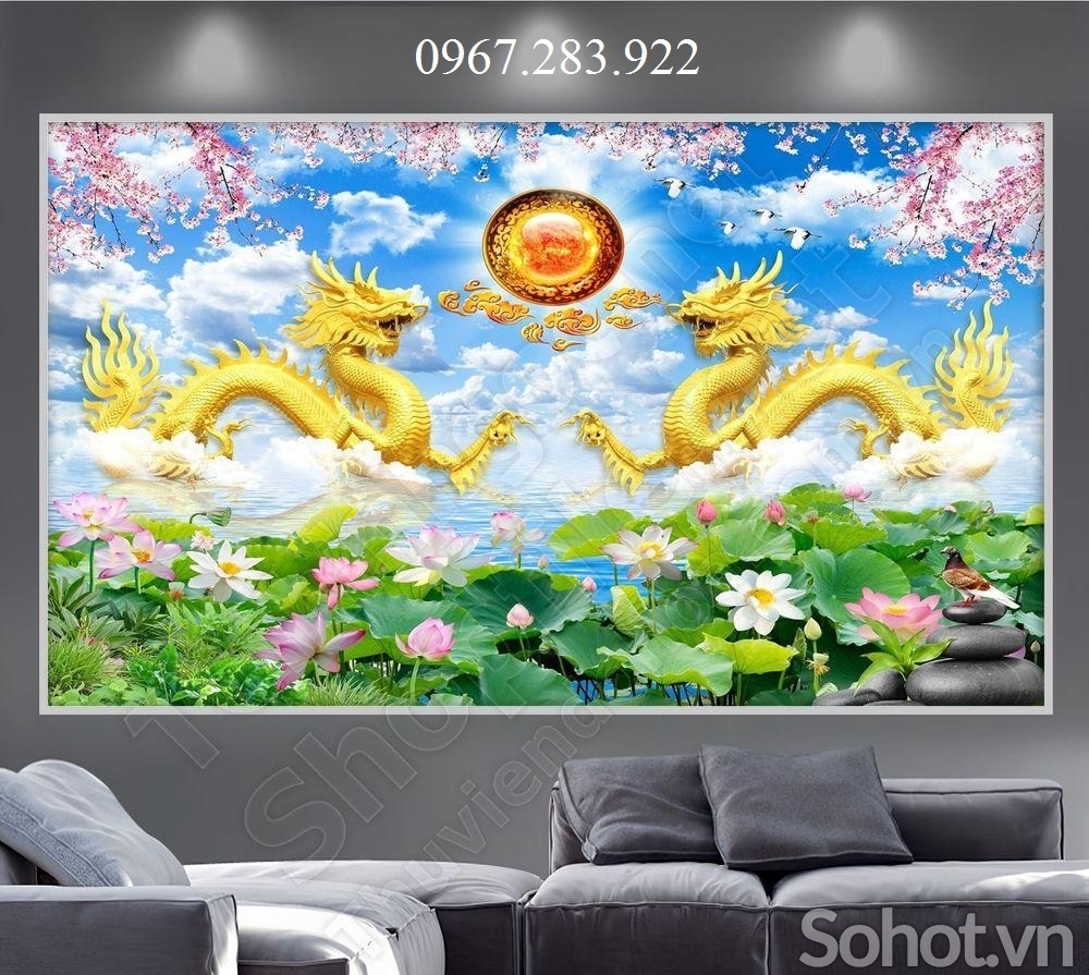 Gạch tranh tường trang trí 3d cao cấp