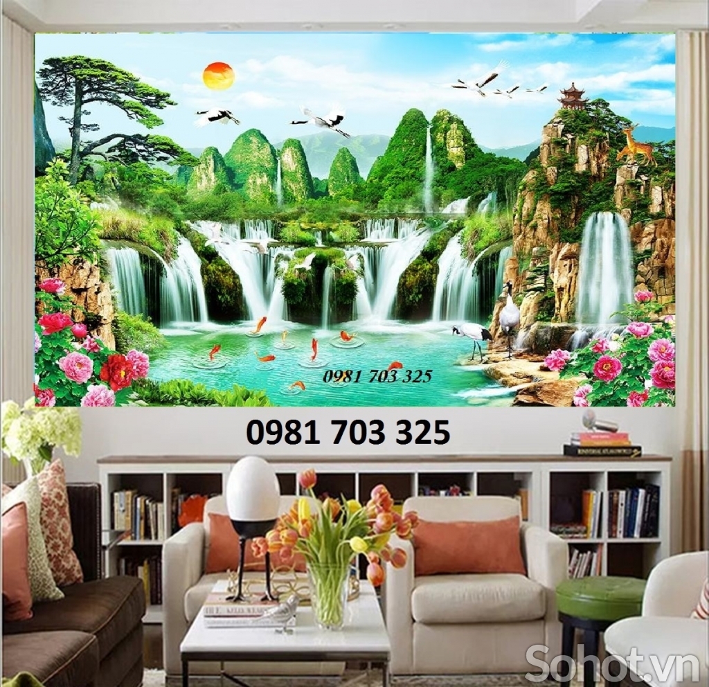 Tranh gạch trang trí- tranh phong cảnh