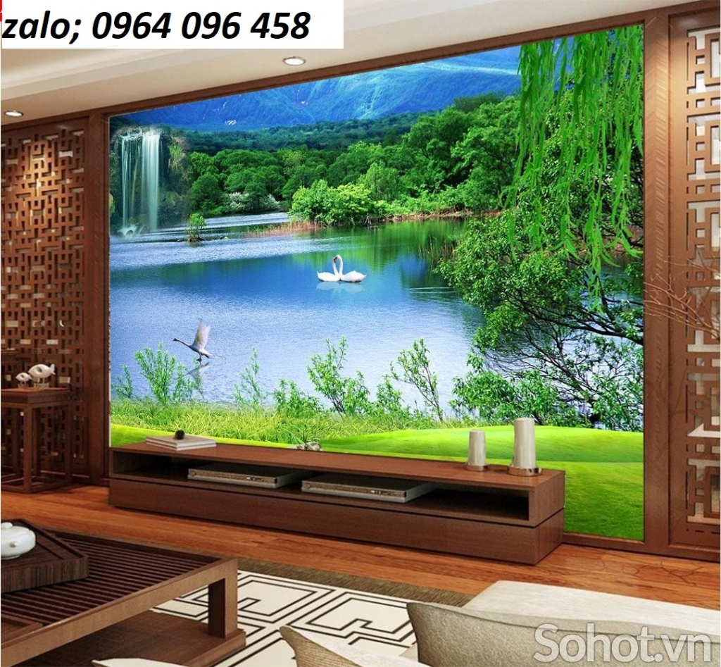 tranh gạch 3d phong cảnh thiên nhiên 3d - 654MN