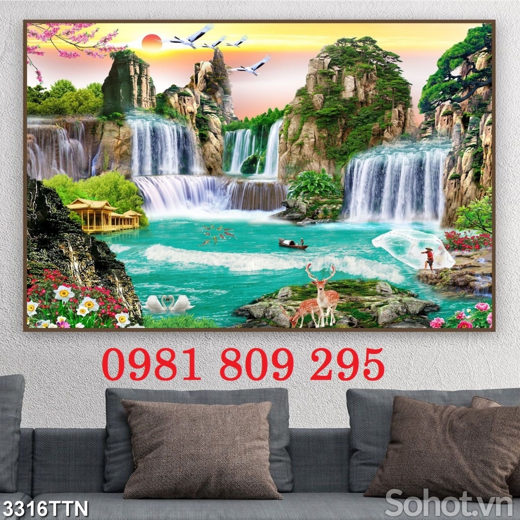 Gạch trang trí - tranh gạch phong cảnh