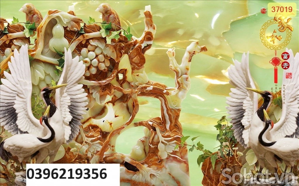 Tranh gạch đẹp sứ ngọc 3d