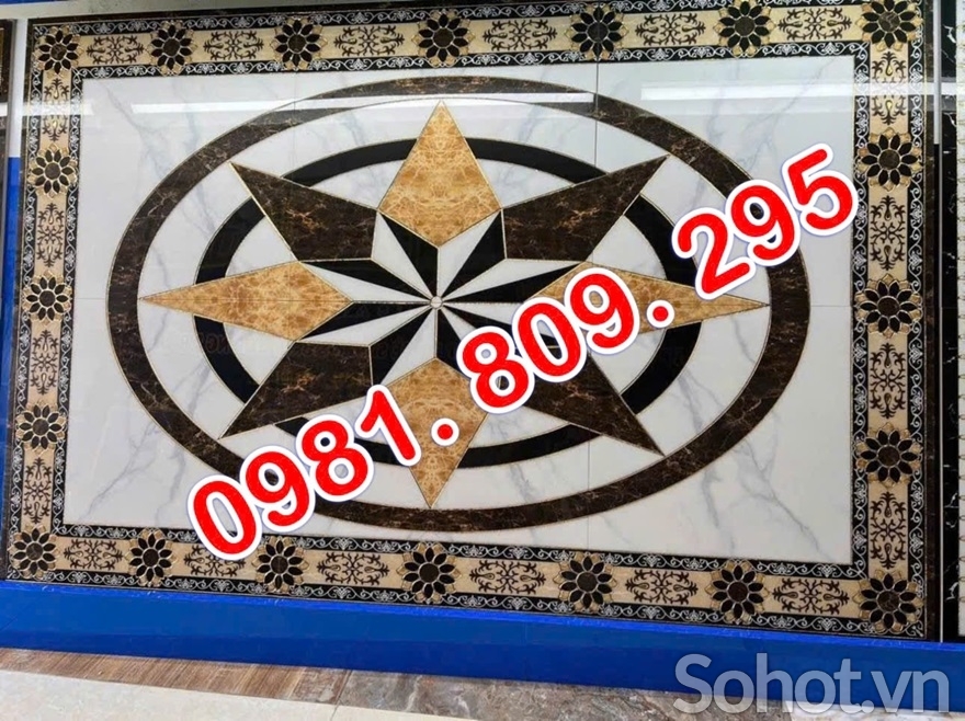 Gạch thảm , thảm gạch men , thảm lát nền ngôi sao
