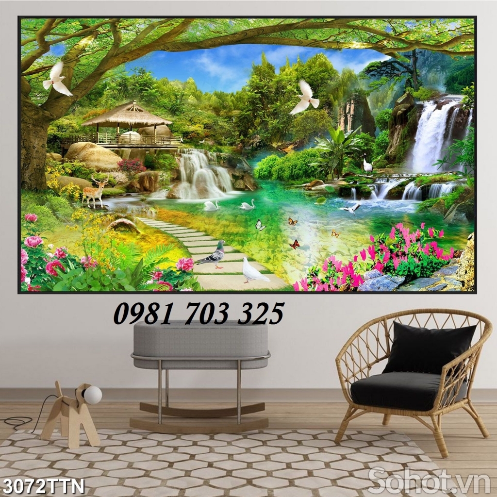 tranh phong cảnh- tranh gạch ốp tường