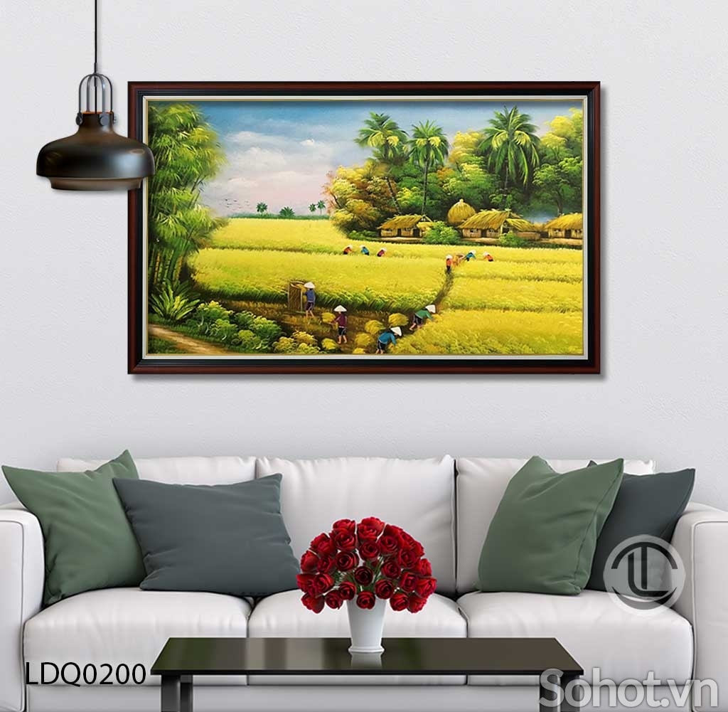 Tranh gạch men họa tiết hoa 3D