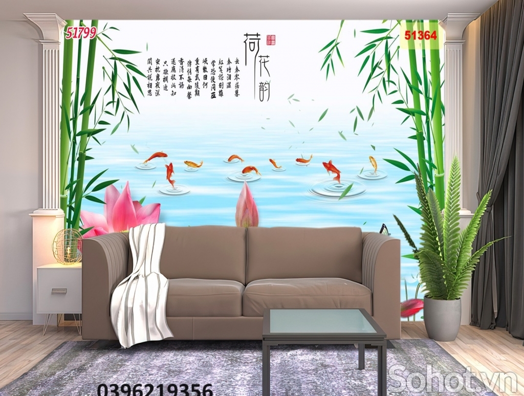Tranh cá chép treo tường đẹp