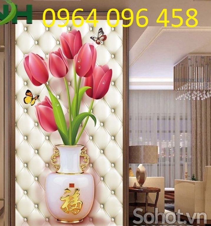 Tranh gạch 3d ốp tường phòng khách đẹp - SXVV77