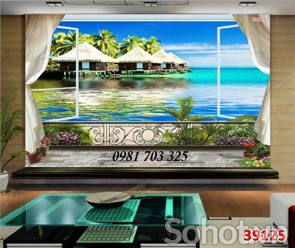 Tranh gạch 3D- tranh cảnh biển