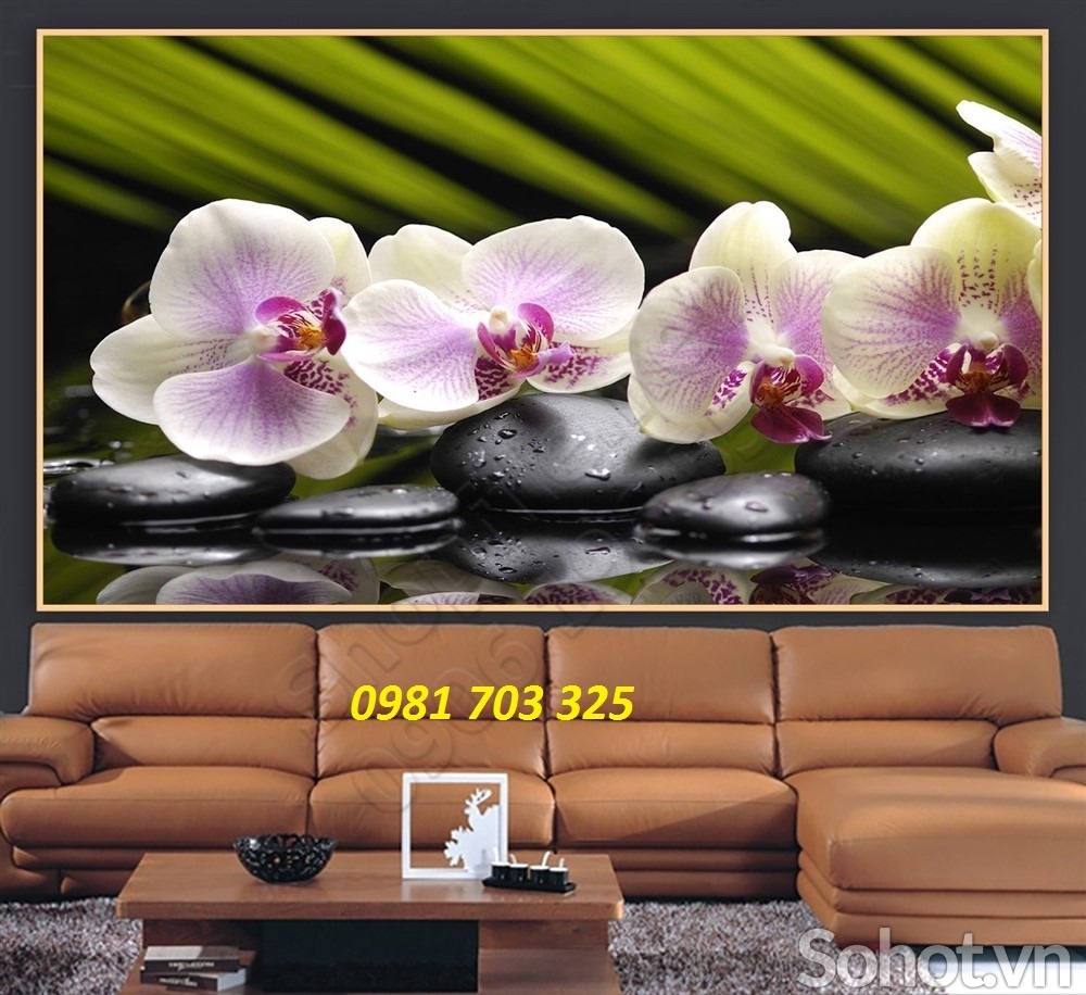 Tranh gạch 3D hoa lan