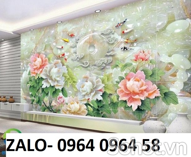 Tranh gạch 3d ốp tường hoa sứ ngọc - NCV54