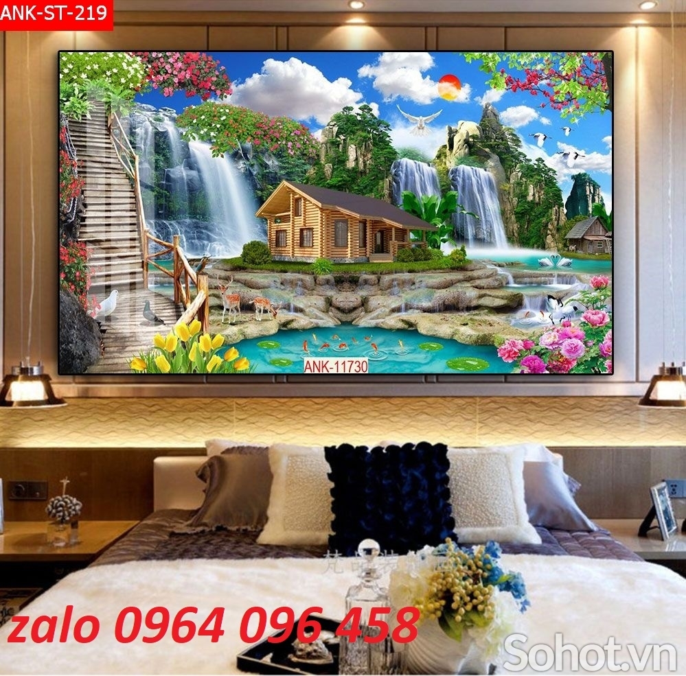 Tranh gạch men 3d phong cảnh đẹp - SJFD44
