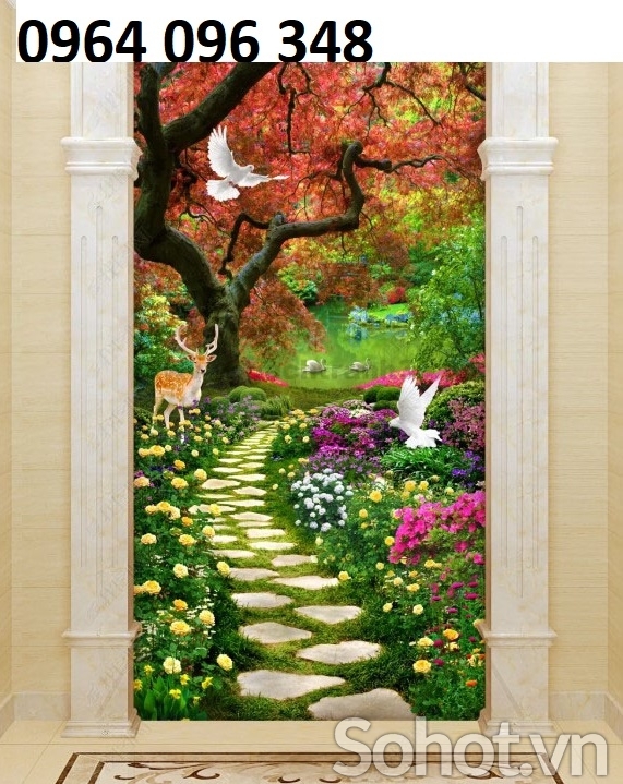 Tranh gạch 3d trang trí phòng khách - 6322X