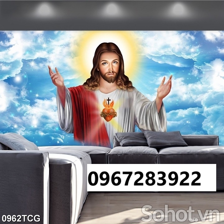 Tranh gạch đẹp công giáo trang trí phong thủy