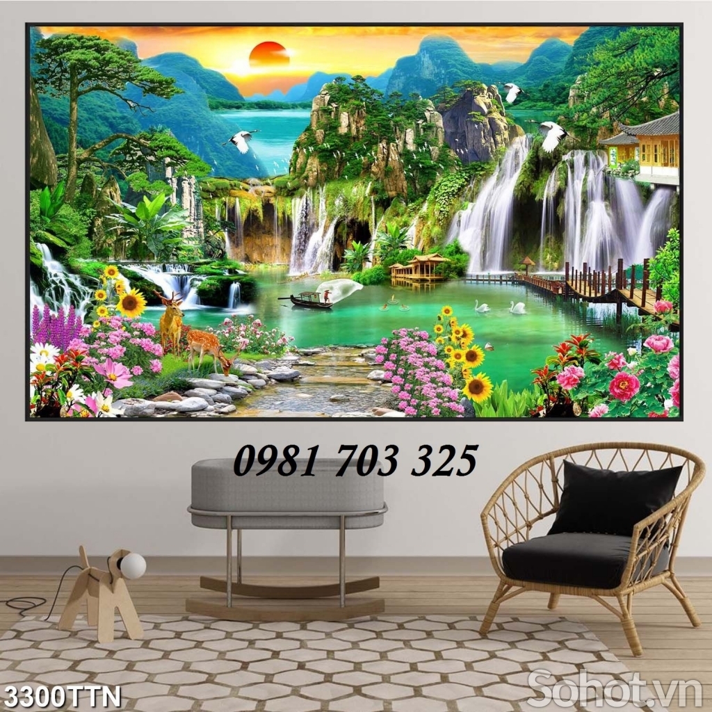 Tranh gạch 3D, tranh phong cảnh