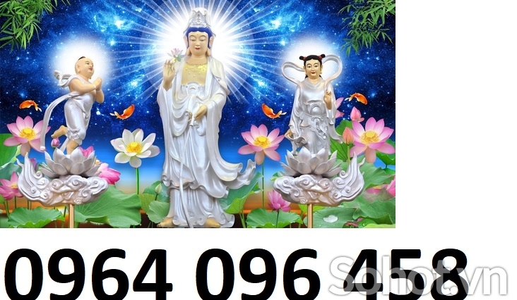 Tranh phật - tranh gạch 3d phật phòng thờ - 7544D