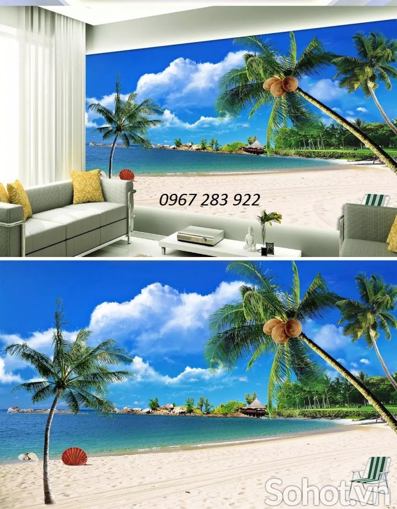 Tranh trang trí tường gạch men phủ UV
