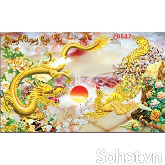 Tranh gạch 3d rồng phong thủy - SCVVNN7