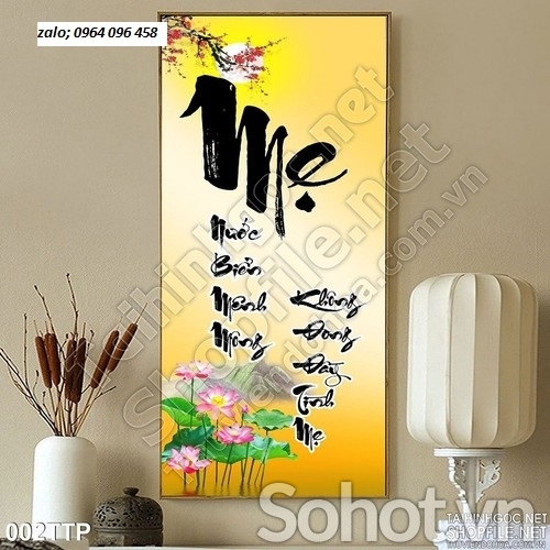 Tranh gạch 3d phòng thờ - CBVC433