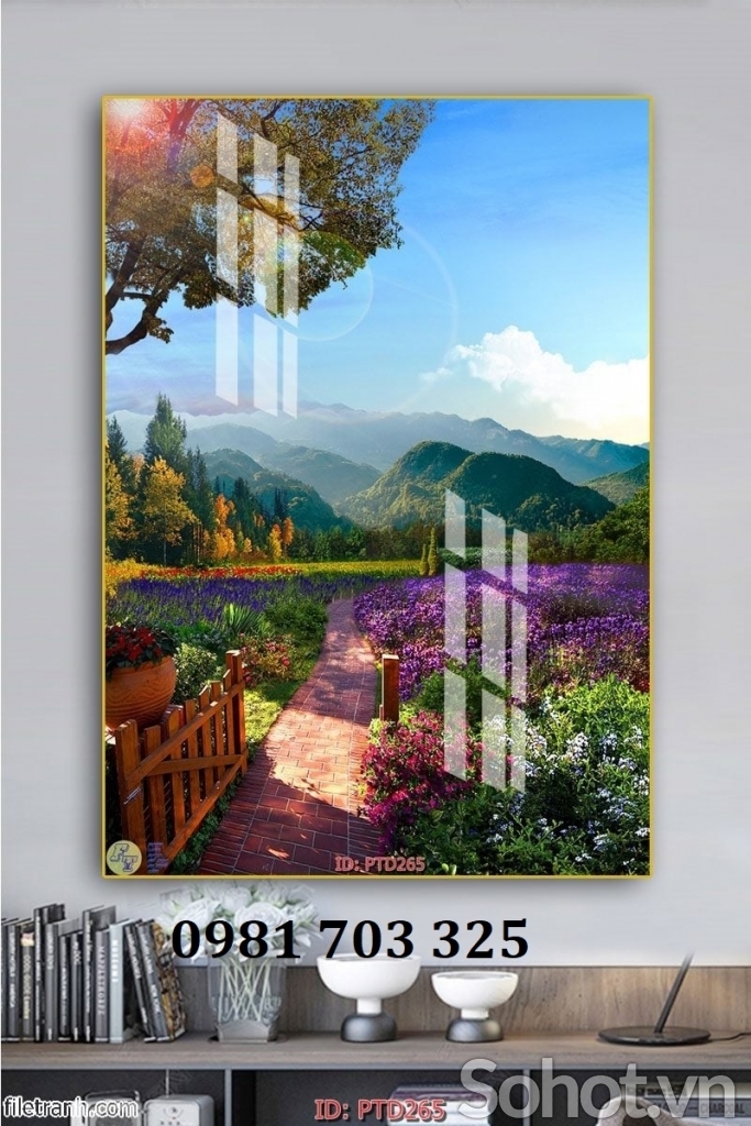 Tranh gạch 3D trang trí phòng