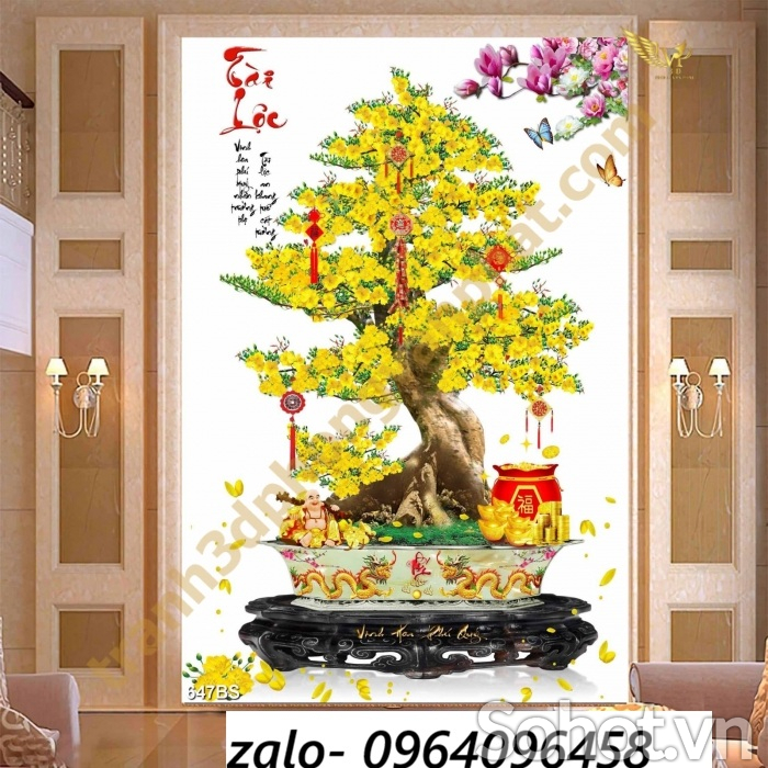 Tranh gạch 3d ốp tường hành lang - sảnh - 097BVC