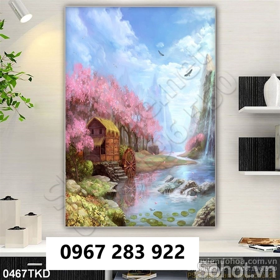 Gạch tranh trang trí khổ đứng