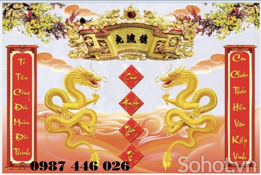 Gạch tranh phòng thờ ốp tường HP7293