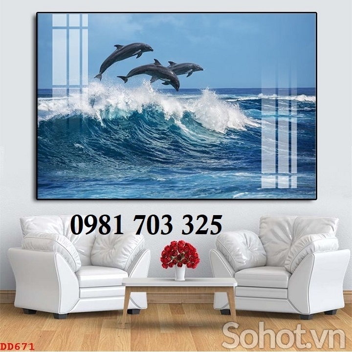 Tranh gạch 3D cảnh biển đẹp