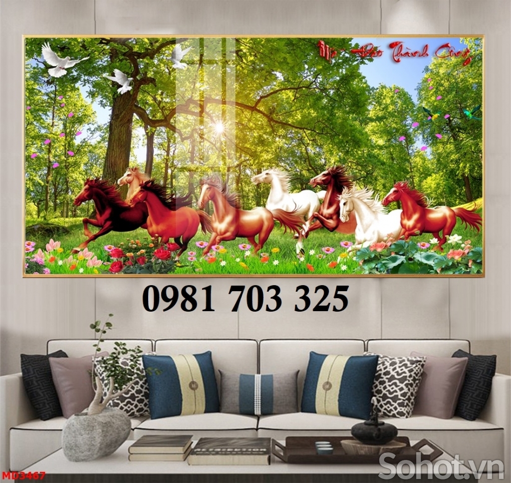 Tranh gạch bát mã
