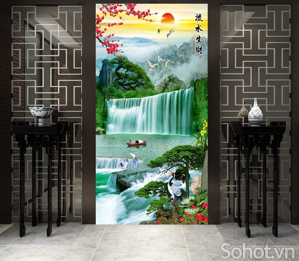 Tranh 3d dán nhà mồ - GCVB79