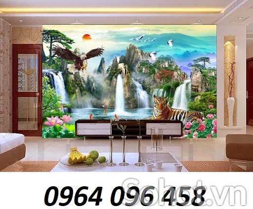 tranh tranh gạch 3d cảnh đồng quê - TED4