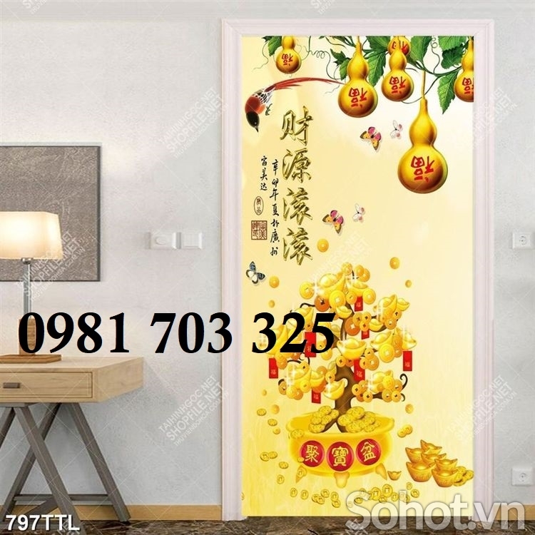 Tranh gạch 3d tài lộc
