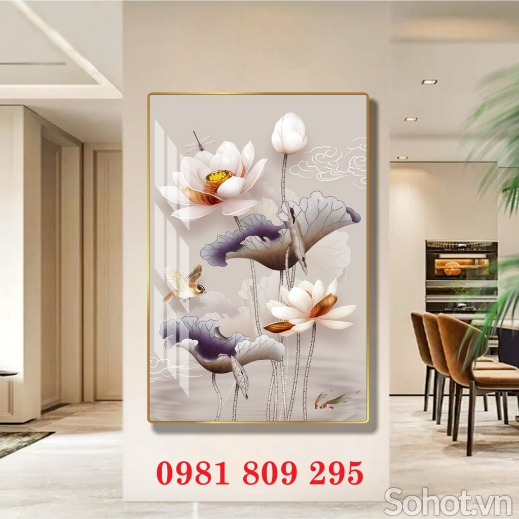 Tranh gạch , gạch ốp tường 3d khổ dọc