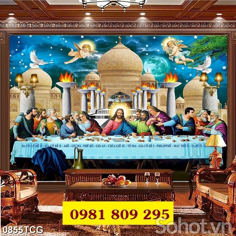 Tranh gạch ốp tường trang trí công giáo