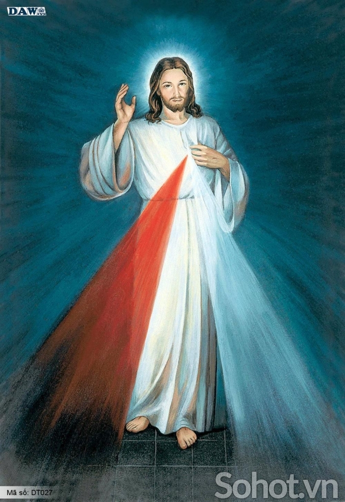 Tranh gạch 3d ốp tường tranh thiên chúa - ALM8