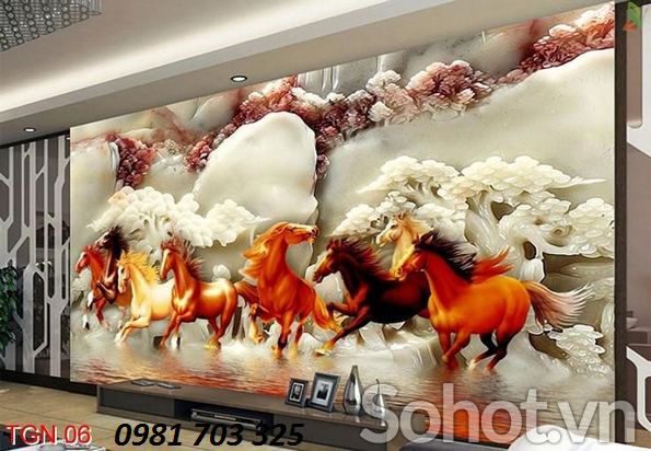 Tranh gạch mã đáo thành công