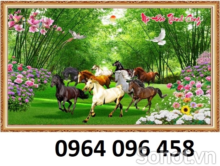 Tranh gạch 3d phong thủy phòng khách - 699NCC