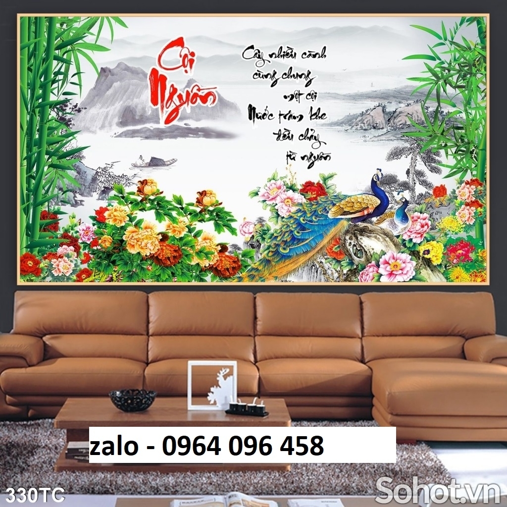 Tranh gạch 3d chim công - GCDXZ3