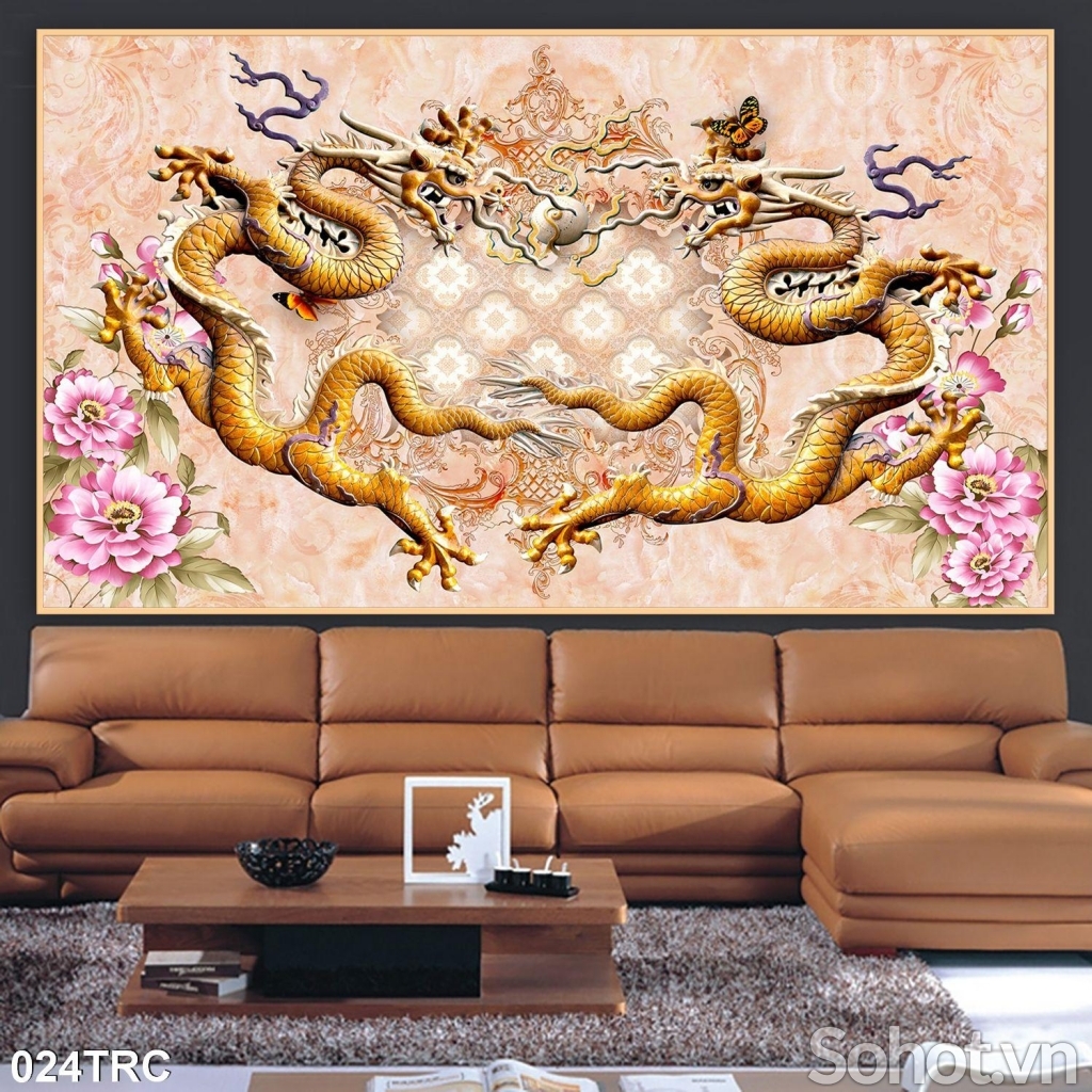 Tranh 3D- Tranh gạch rồng