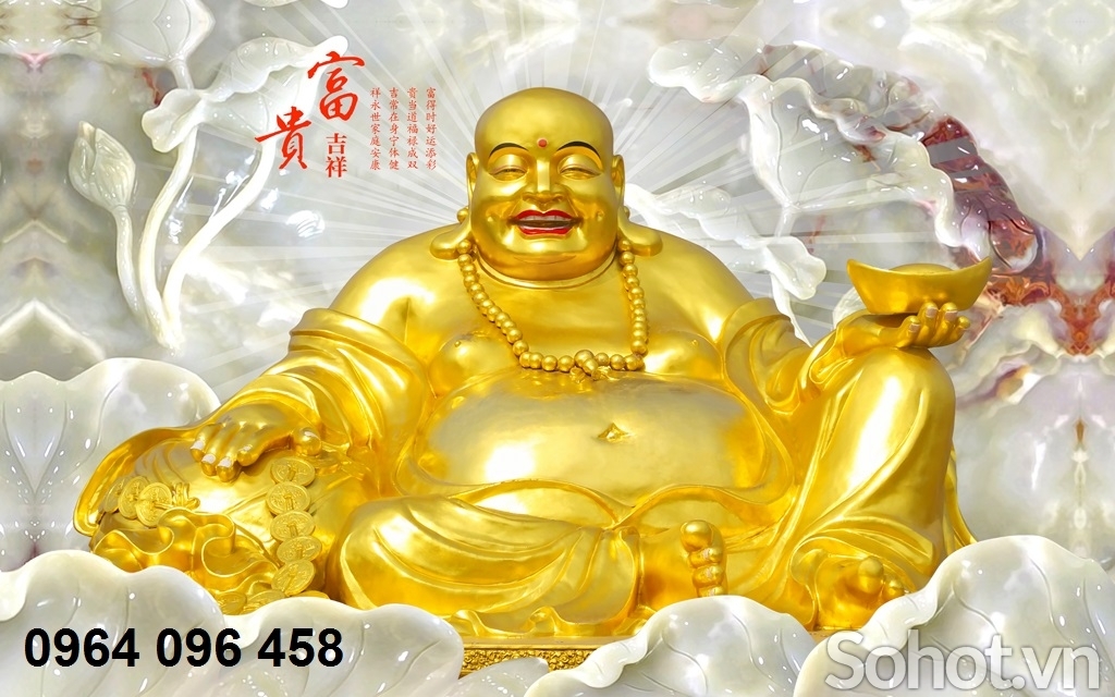 gạch tranh 3d phật di lặc - MVB5
