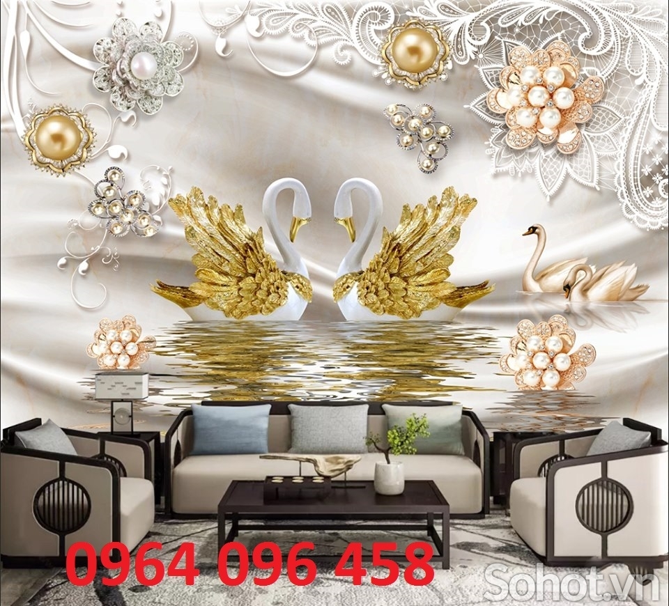 Tranh gạch 3d ốp tường sau ti vi - LMN82