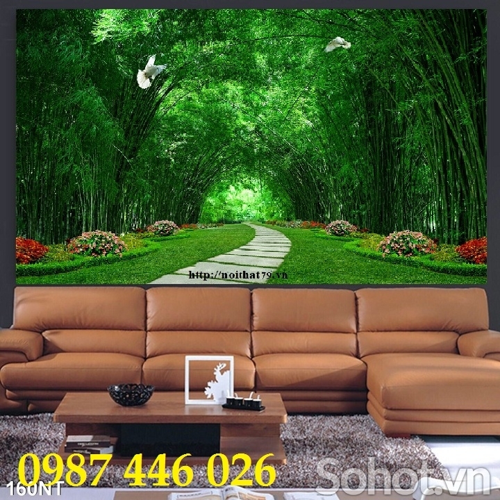 Tranh gạch men phong cảnh tường 3d đẹp HP243