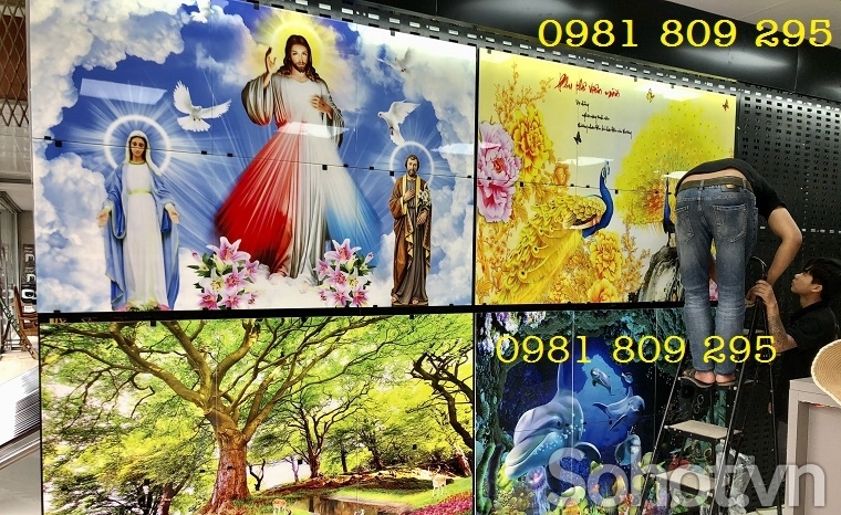 Tranh 3d công giáo , gạch tranh 3d chúa yêu dấu