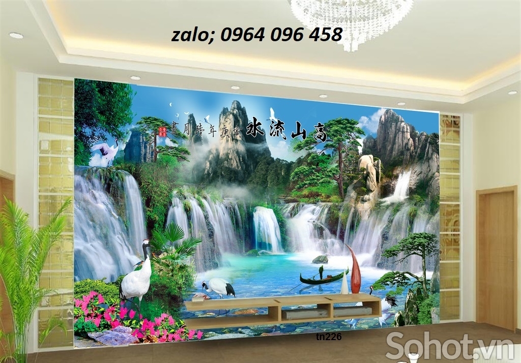 Tranh gạch 3d phong cảnh sơn thủy hữu tình - MN433