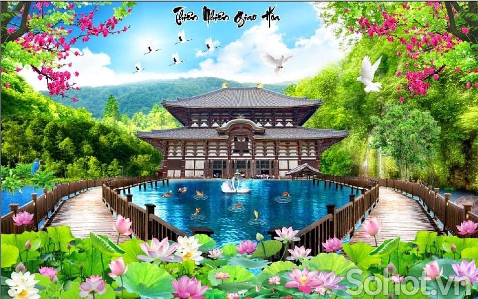 Tranh gạch 3d phong cảnh hữu tình - HDXCC