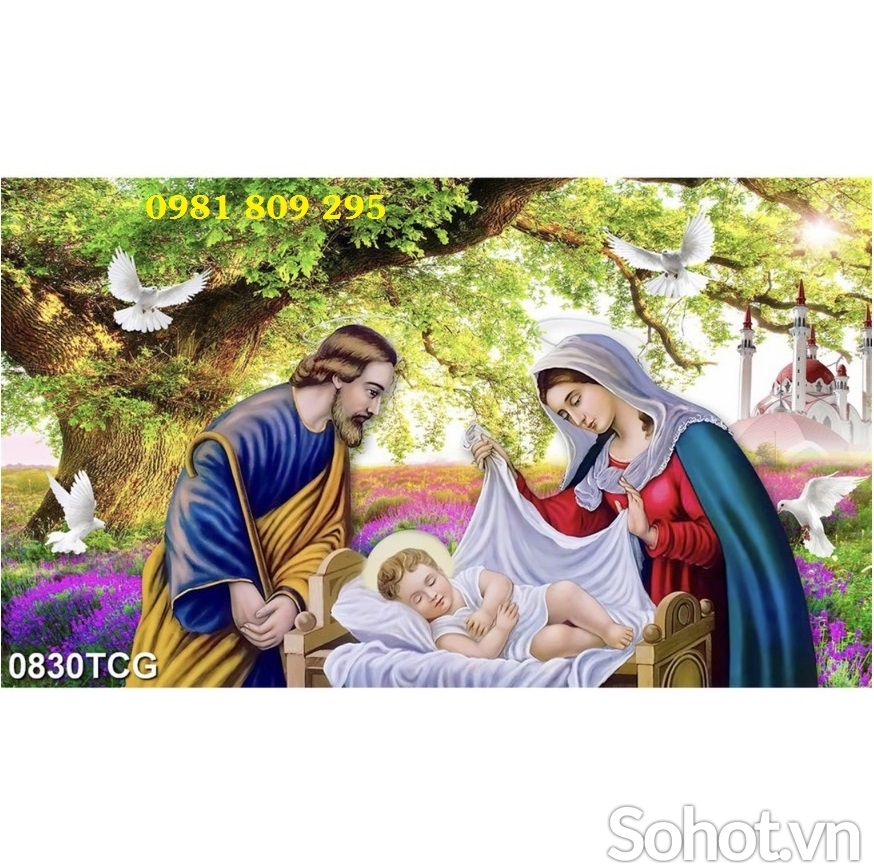 Tranh 3d công giáo , gạch tranh