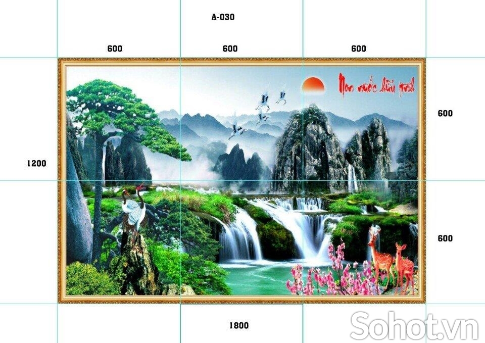 Tranh gạch phong cảnh đẹp
