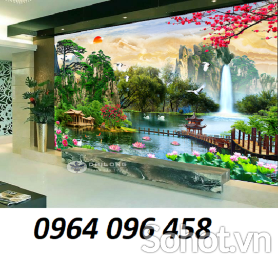 tranh tranh gạch 3d cảnh đồng quê - TED4